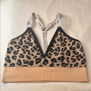 Victoria's Secret Tan and Black Leopard Print Bra